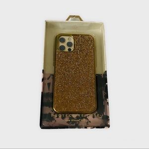 Gold rhinestones protective case for IPhone 6.1